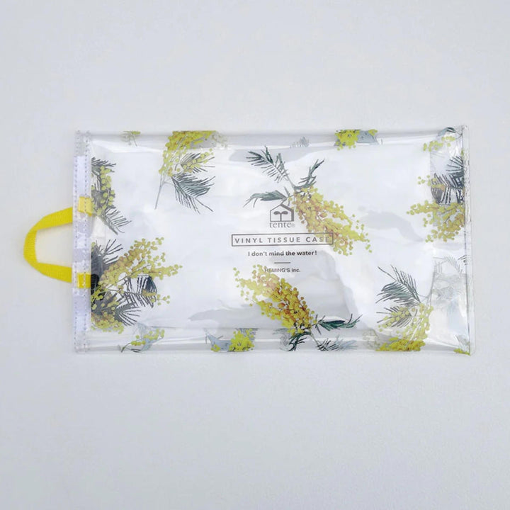 ティッシュケースクラルテソフトパッククリア花吊り下げ