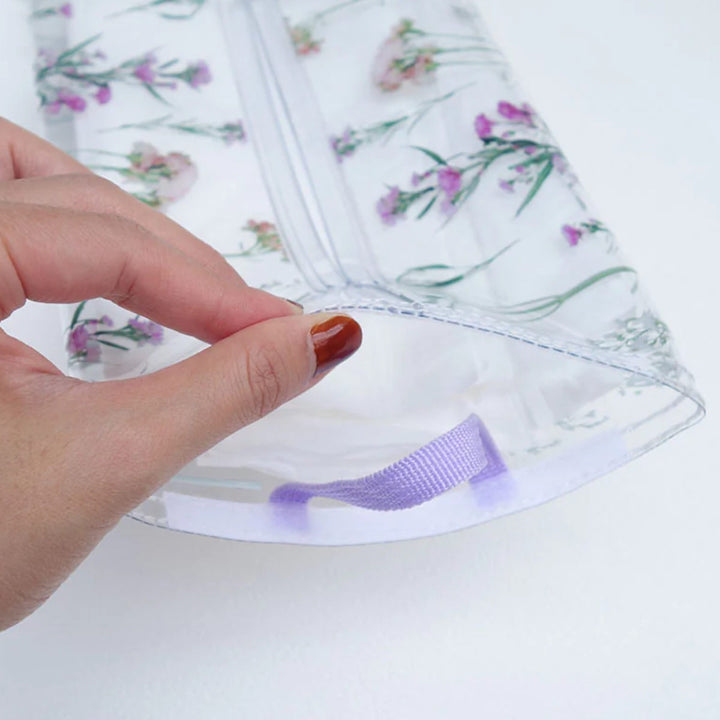 ティッシュケースクラルテソフトパッククリア花吊り下げ