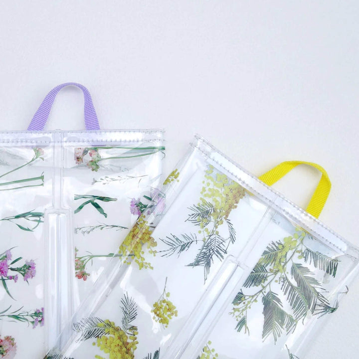 ティッシュケースクラルテソフトパッククリア花吊り下げ