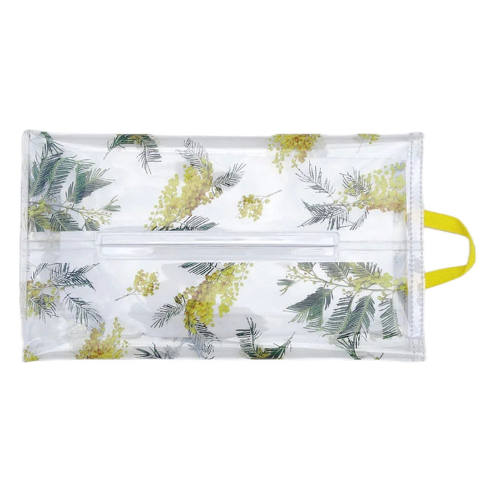 ティッシュケースクラルテソフトパッククリア花吊り下げ