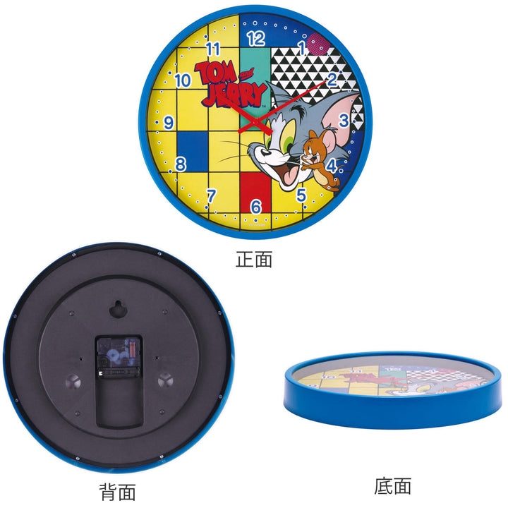 掛け時計トムとジェリーTOON直径30cmキャラクター