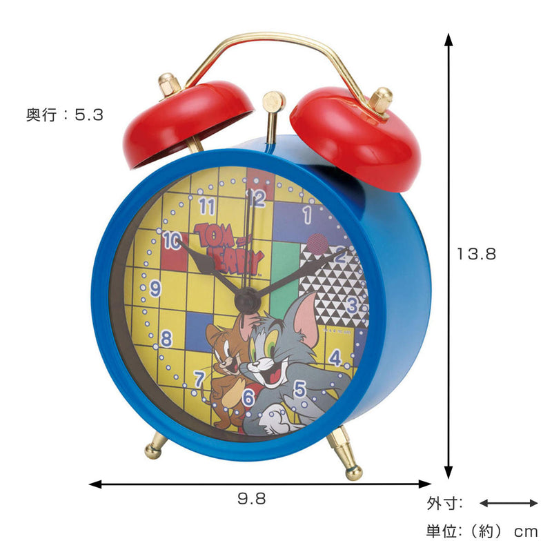 トムとジェリー 目覚まし時計 昭和レトロ 動かない ① - インテリア時計