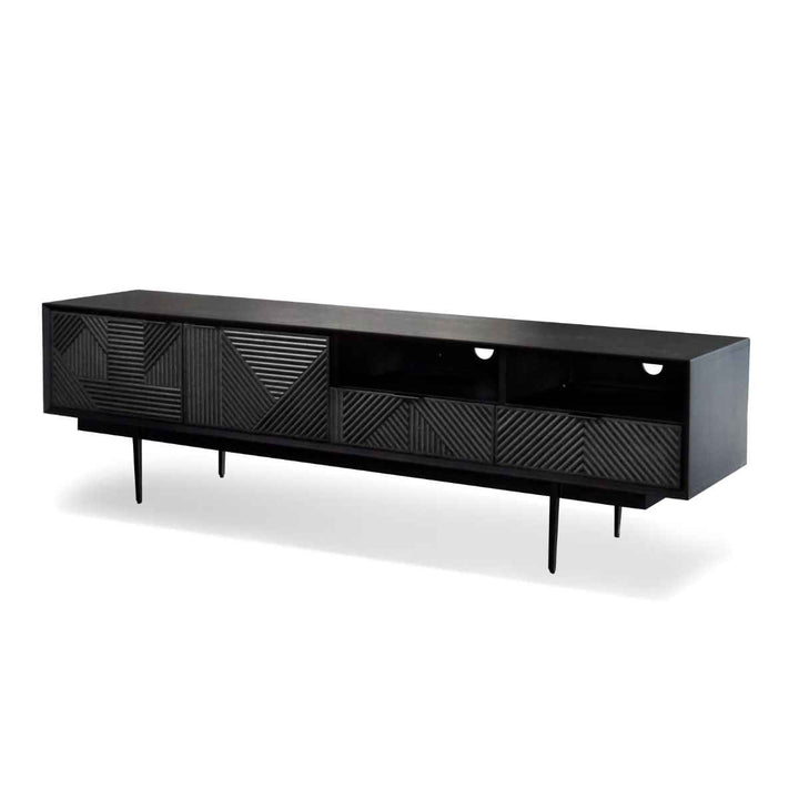 テレビ台ローボード溝彫りデザインHAS幅180cm