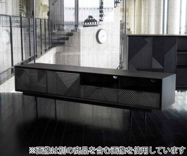 テレビ台ローボード溝彫りデザインHAS幅180cm