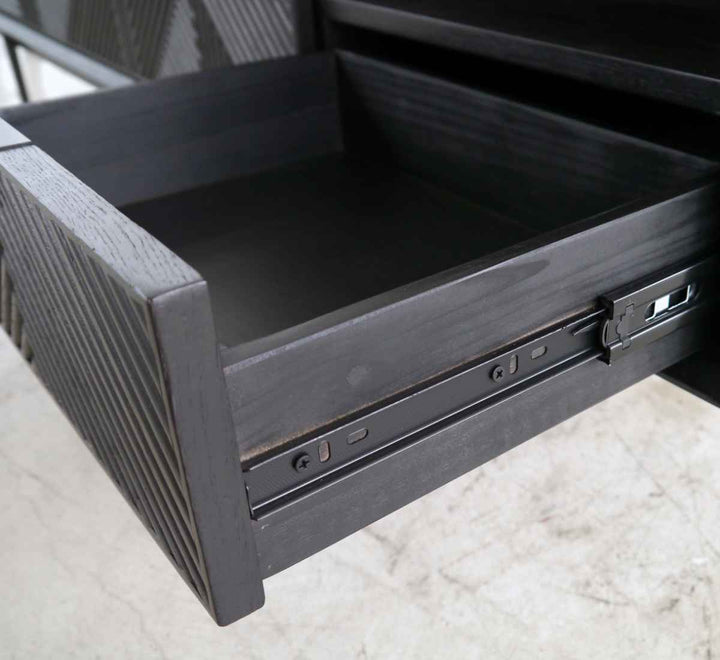 テレビ台ローボード溝彫りデザインHAS幅180cm