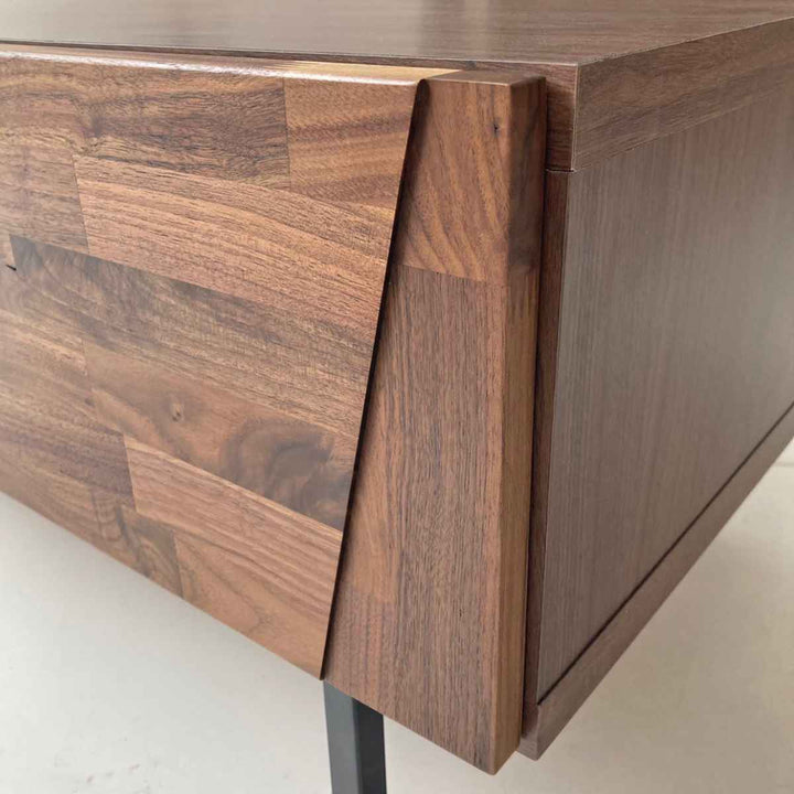 テレビ台ローボードヴィンテージ調ダークガラス扉日本製幅170cm