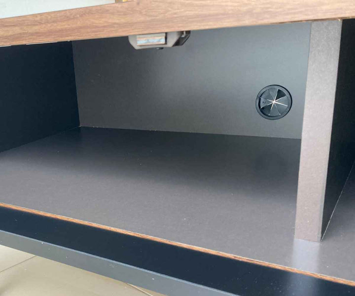 テレビ台ローボードヴィンテージ調ダークガラス扉日本製幅170cm