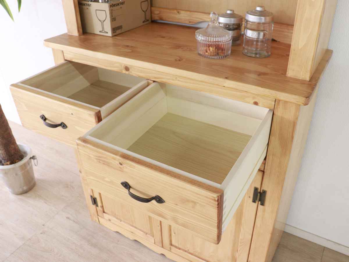 カップボード 食器棚 カントリー調 パイン材 幅90cm – ハウジー