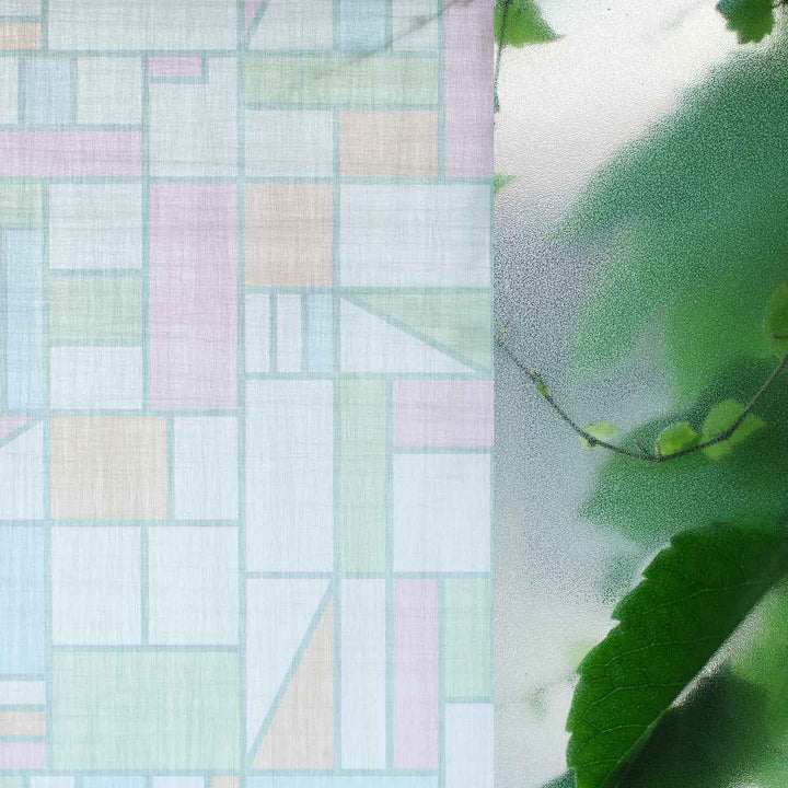 リメイクシート窓用mtCASAshade幾何学タイルチョガッポ23cm×3mカビ防止剤配合