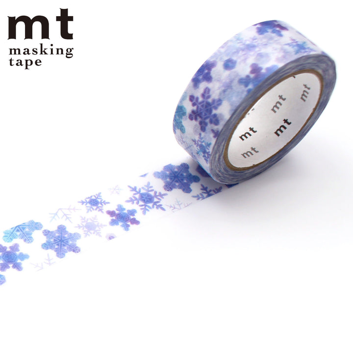マスキングテープmtまるいちきゅう雪の結晶15mm×7ｍ