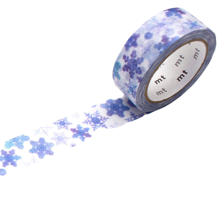 マスキングテープmtまるいちきゅう雪の結晶15mm×7ｍ