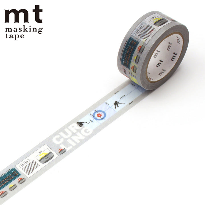 マスキングテープmtexウィンタースポーツ・カーリング18mm×7m