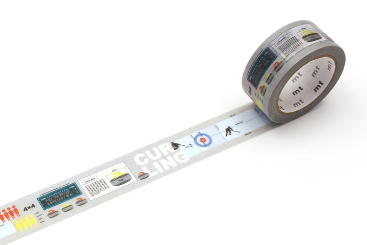 マスキングテープmtexウィンタースポーツ・カーリング18mm×7m