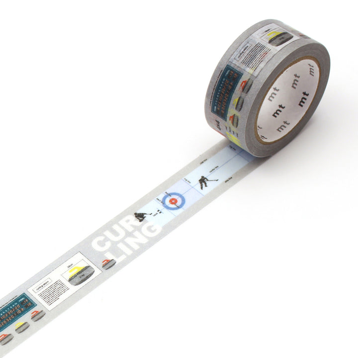 マスキングテープmtexウィンタースポーツ・カーリング18mm×7m