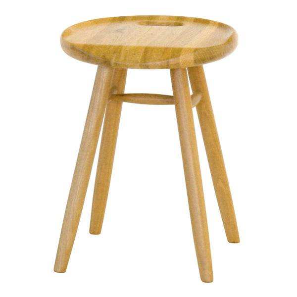 スツールオーク無垢材座面高42cm