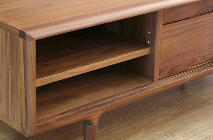 テレビボード縦格子デザインウォールナット突板KISSUI幅180cm