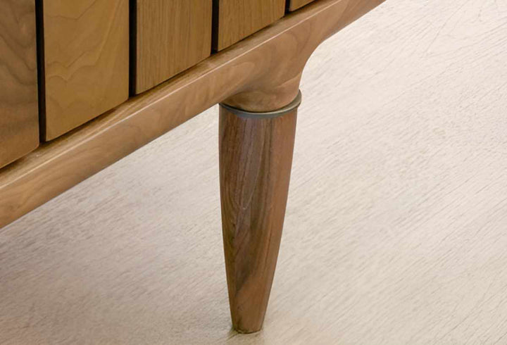 テレビボード縦格子デザインウォールナット突板KISSUI幅180cm