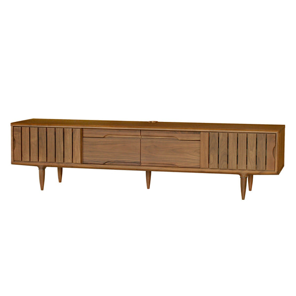 テレビボード縦格子デザインウォールナット突板KISSUI幅180cm