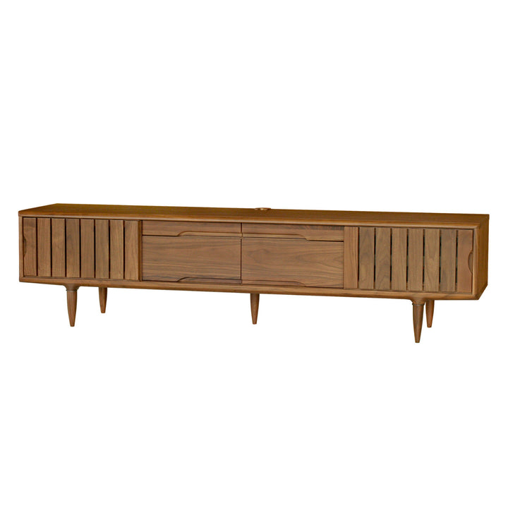 テレビボード縦格子デザインウォールナット突板KISSUI幅180cm