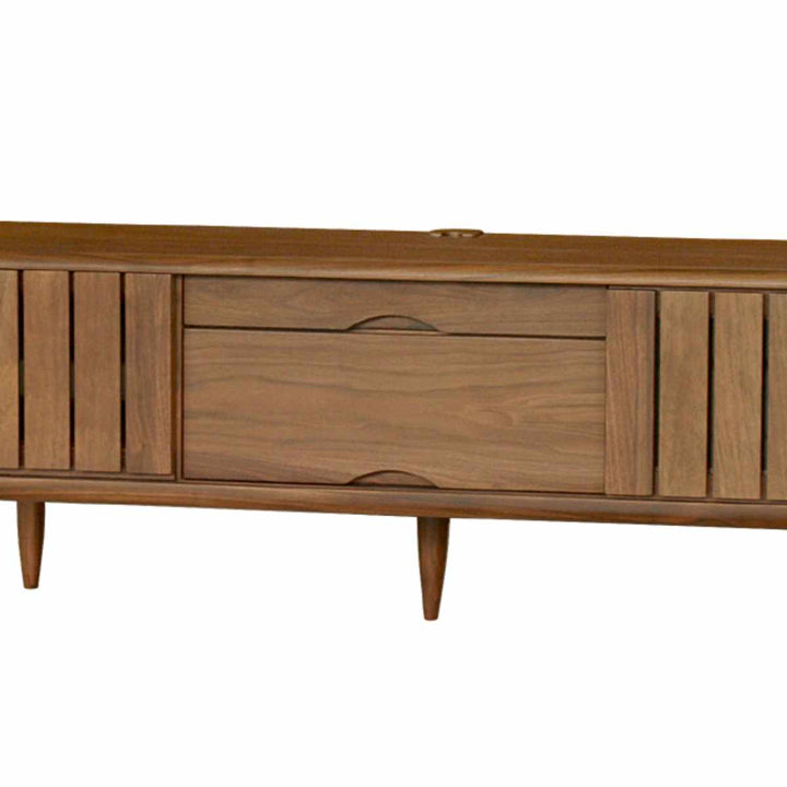 テレビボード縦格子デザインウォールナット突板KISSUI幅150cm