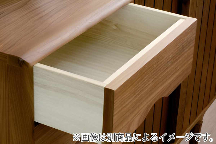 サイドボード縦格子デザインウォールナット突板KISSUI幅163cm