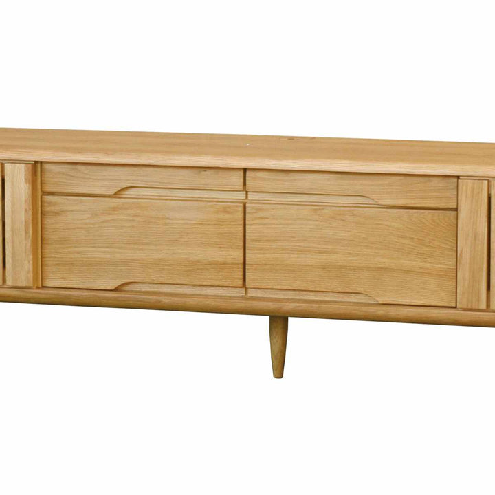 テレビボード縦格子デザインオーク無垢材KISSUI幅180cm