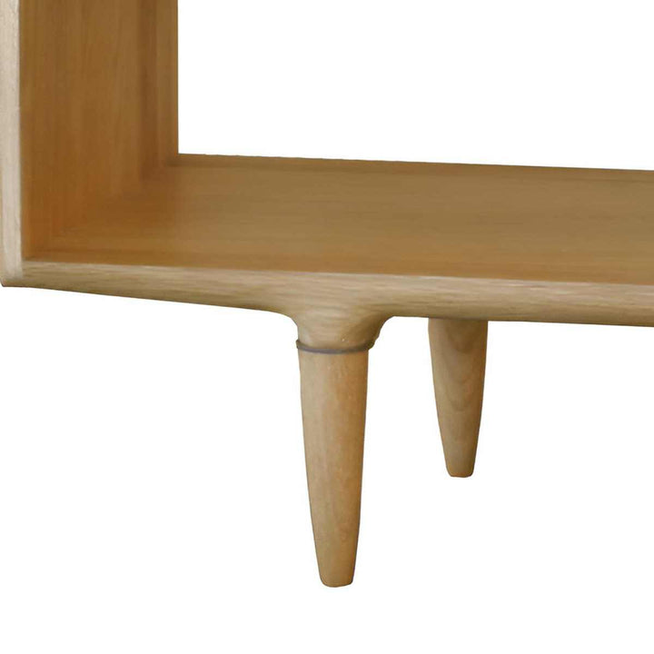 オープンシェルフ3段2列オーク無垢材KISSUI幅120cm