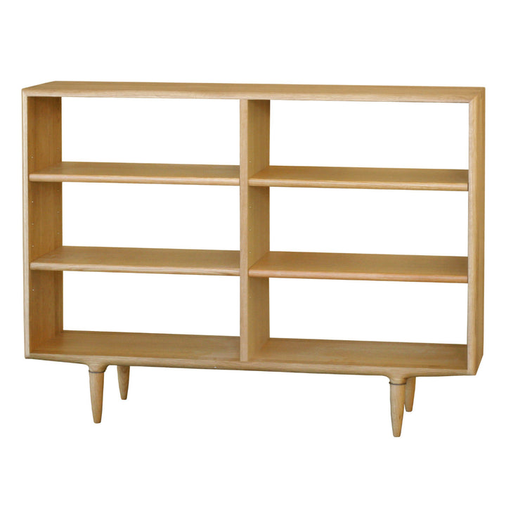 オープンシェルフ3段2列オーク無垢材KISSUI幅120cm
