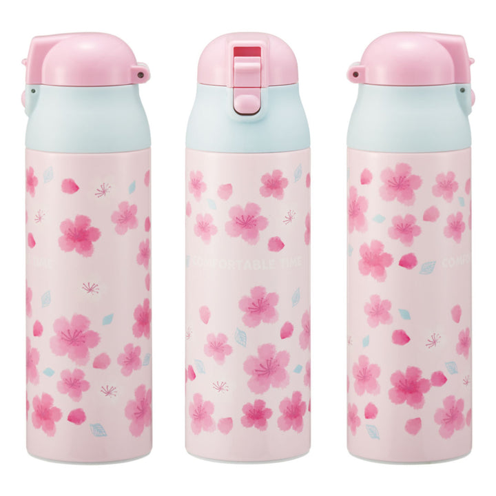 水筒500mlワンプッシュステンマグボトル桜柄