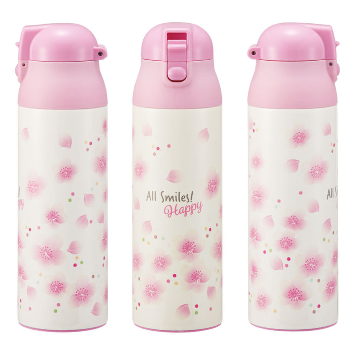 水筒500mlワンプッシュステンマグボトル桜柄