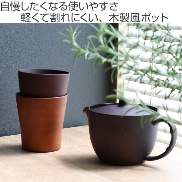 ティーポット400mlSEE茶こし付プラスチック