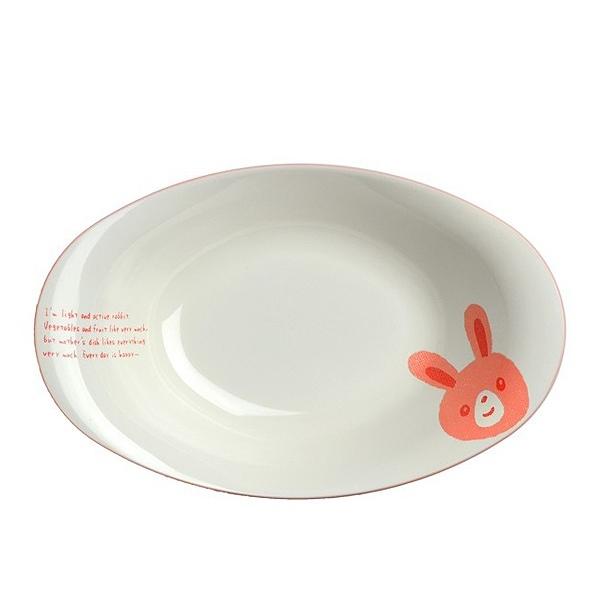 カレー皿　Happy Animal　軽くて割れにくい　カレー＆パスタ皿　食洗機対応　子供用
