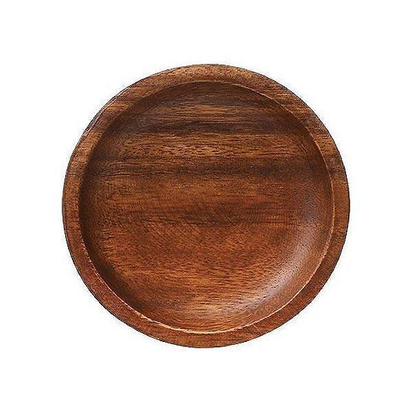 アカシア　プレート　丸皿　木製　10cm　食器