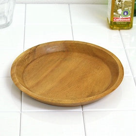 アカシア　プレート　丸皿　木製　20cm　食器