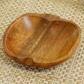 アカシア　プレート　小皿　アップル　木製　食器