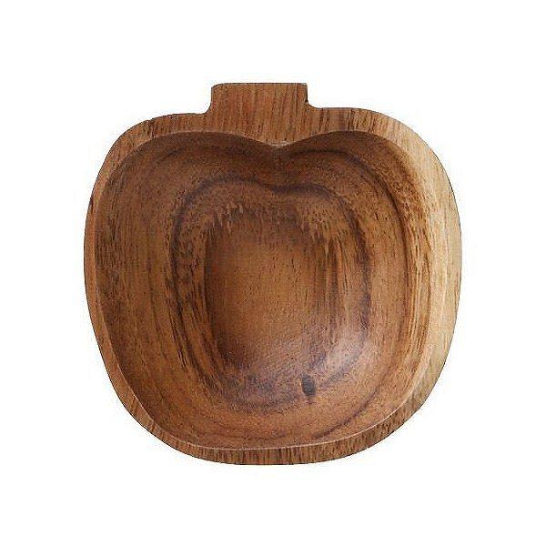 アカシア　プレート　小皿　アップル　木製　食器