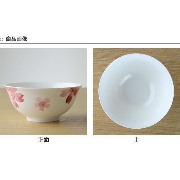 お茶碗　桜　ボーンチャイナ　食洗機対応