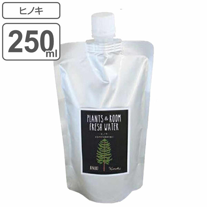 消臭・除菌スプレー詰替え用250mlPLANTS＆ROOMFRESHWATERヒノキ