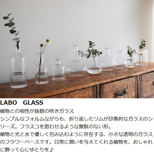 フラワーベース LABO GLASS CUP -4