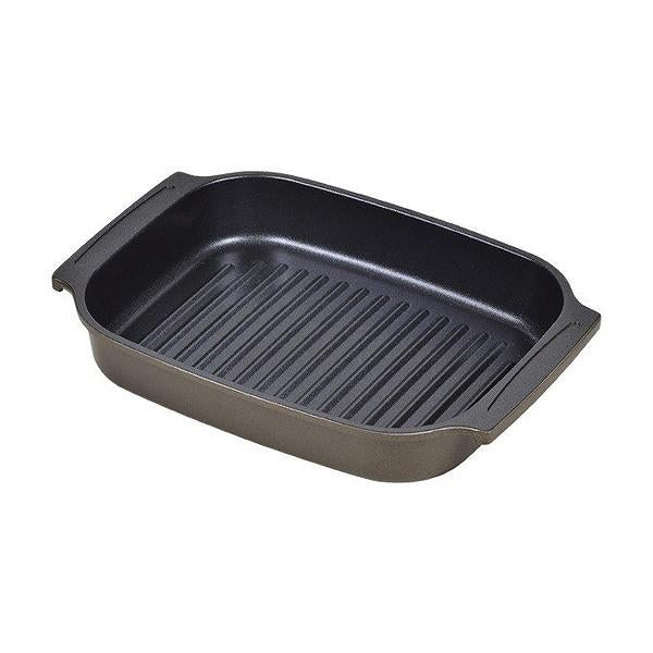 グリルプレート ラクッキング ブルーダイヤモンドコート 角型ウェーブ IH対応