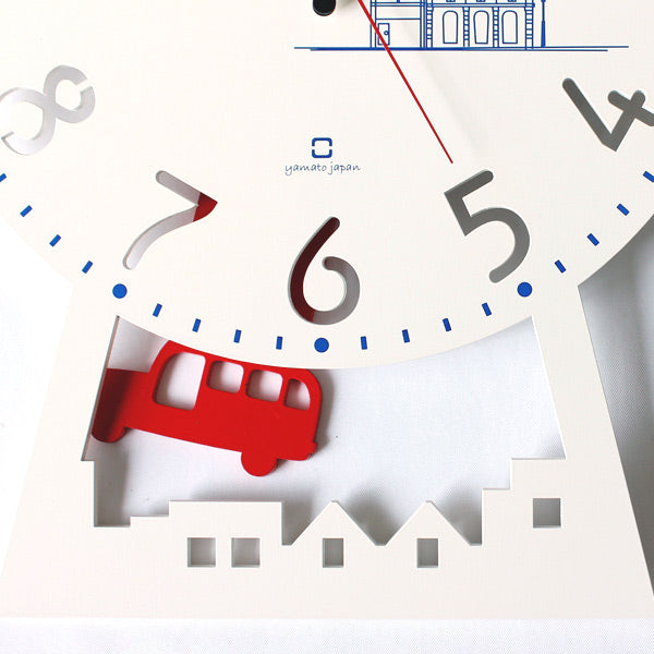 振り子時計 木製 ヤマト工芸 CHILD clock バス 壁掛け 時計 子供 アナログ 知育