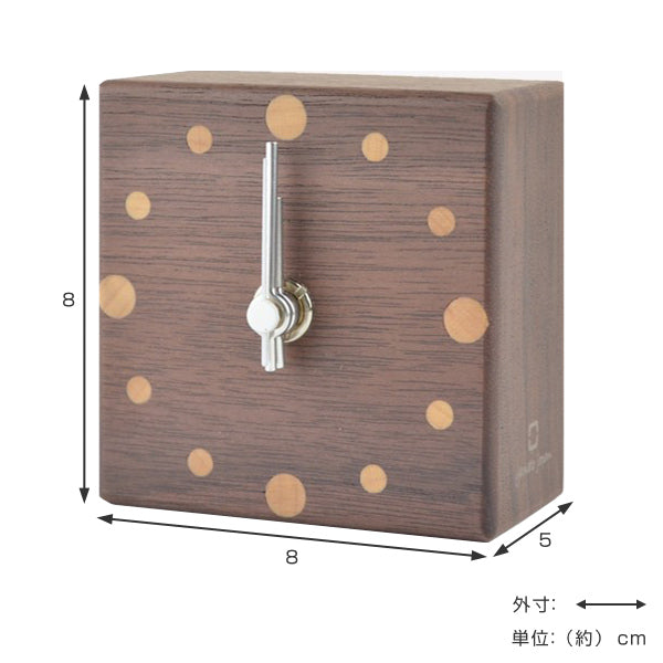 置き時計 木製 ヤマト工芸 yamato MUKUMARU table clock