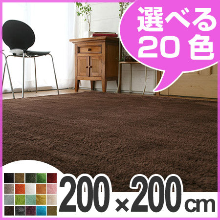 ラグ　カーペット　EXマイクロファイバーラグマット　200×200cm