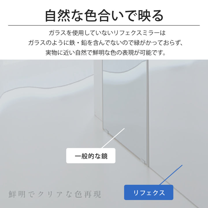 割れない鏡 リフェクスミラー スタンダード 吊式 細枠 姿見 45×120cm -9