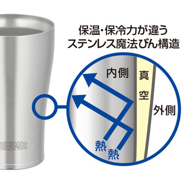 サーモス タンブラー 340ml 真空断熱 ステンレス JDE-340 -4