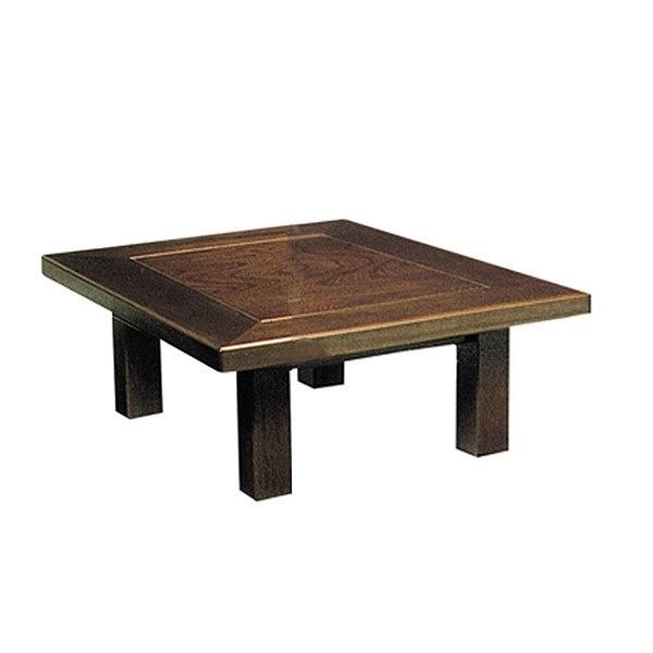 座卓　ローテーブル　木製　新月　90cm角