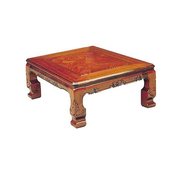 家具調こたつ　座卓　継脚付　木製　コタツ　円居　90cm角型