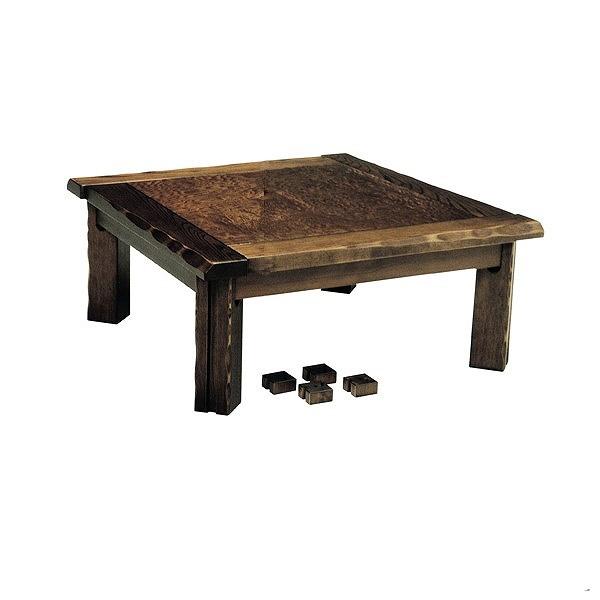 家具調こたつ　座卓　正方形　木製　継ぎ脚　コタツ　かすみ　90cm角