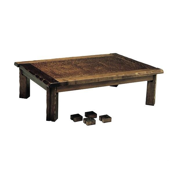 家具調こたつ　座卓　長方形　木製　継ぎ脚　コタツ　かすみ　幅120cm