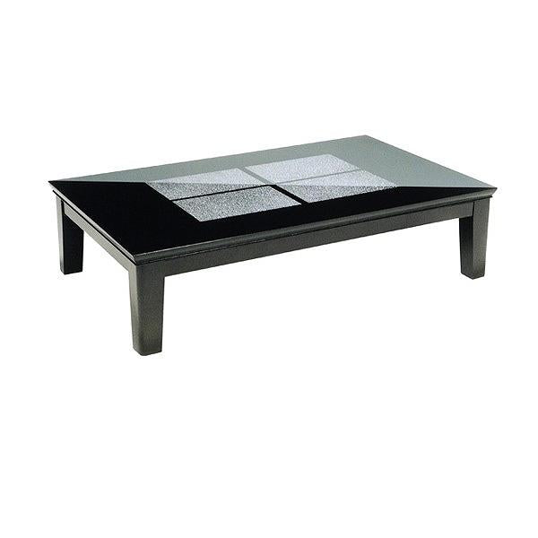 家具調こたつ　座卓　長方形　木製　継ぎ脚　コタツ　フローラル　幅120cm